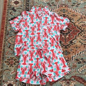 Bouffants and Broken Hearts Women’s Lobster Pajamas size large